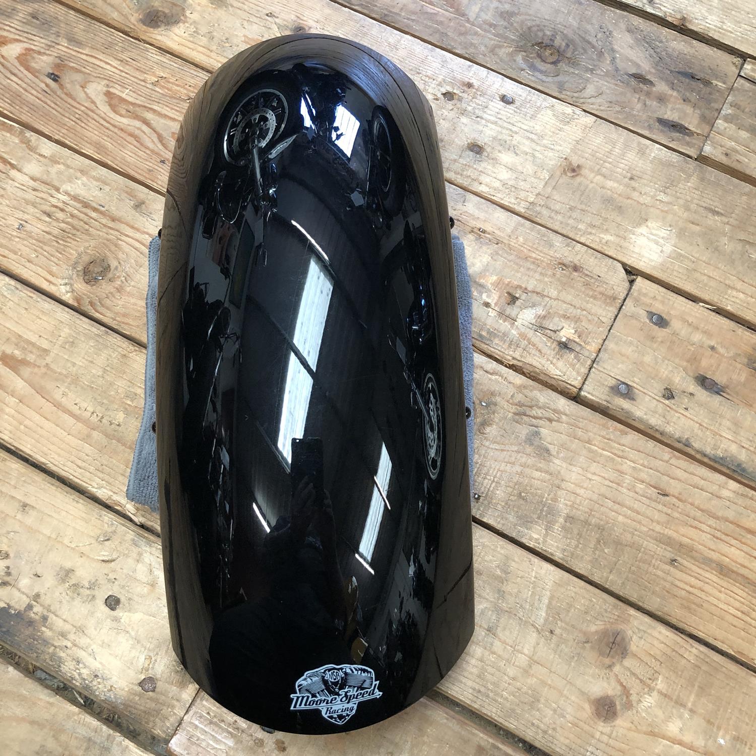 Indian Scout Bobber / Rogue front mudguard in Onyx Black